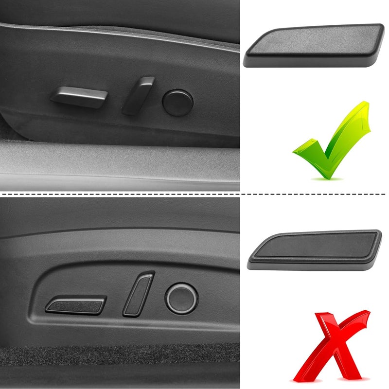 Jaronx Compatible with Tesla Model 3/Y Seat Adjustment Button 2017 2018 2019 2020, Driver Side Seat Adjuster Switch Cushion Forward Button Cover for Tesla Model 3 Y 1098840-00-D - Image 2